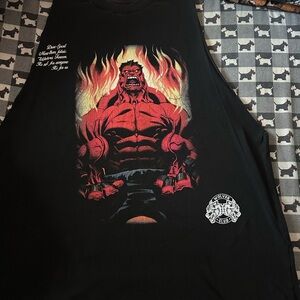 Men's Black Graphic Tank Top